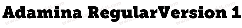 Adamina RegularVersion 1000 Januar字体转换